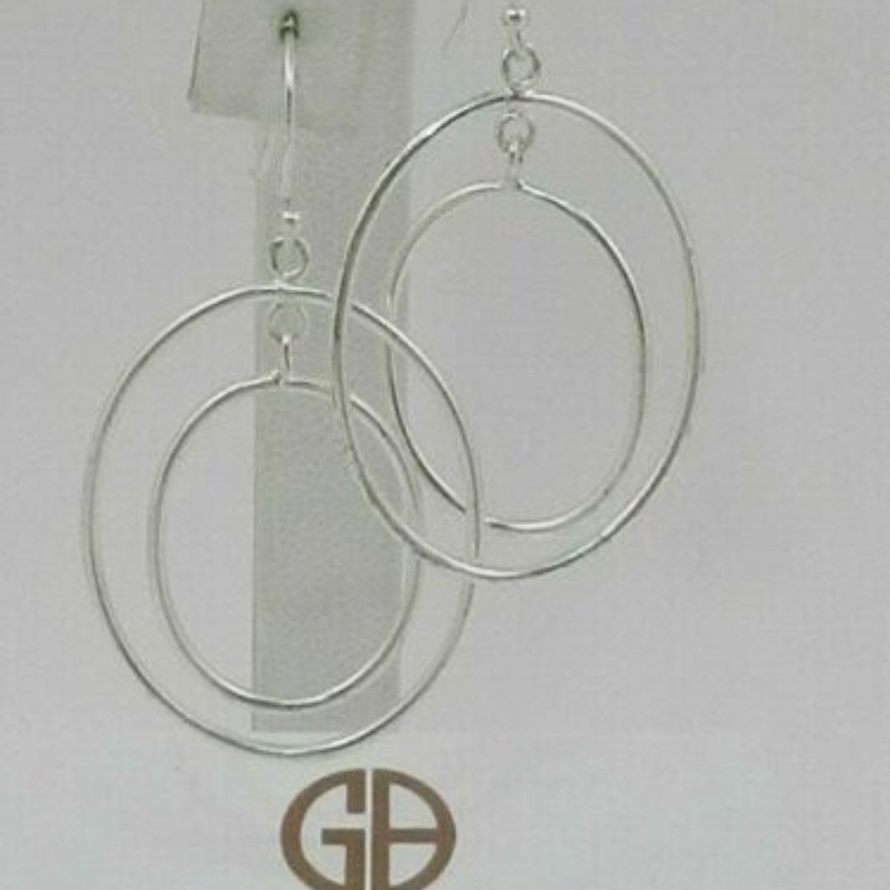 Giani Bernini Double Oval Drop Earrings
